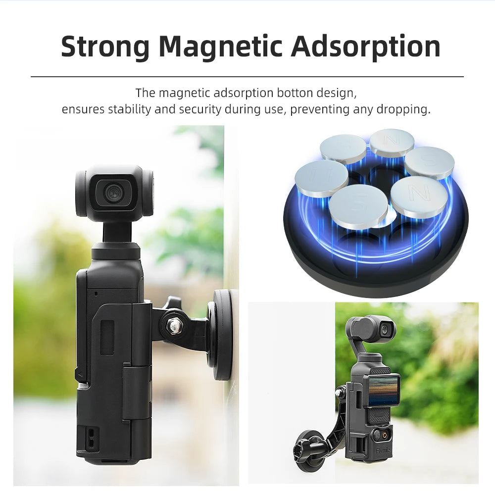 Flymile Adapter Frame for DJI Osmo Pocket 3 Expansion Bracket Magnetic Protective Case Camera Photographic Accessories