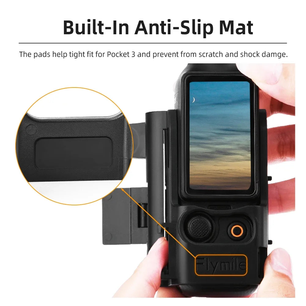 Flymile Adapter Frame for DJI Osmo Pocket 3 Expansion Bracket Magnetic Protective Case Camera Photographic Accessories