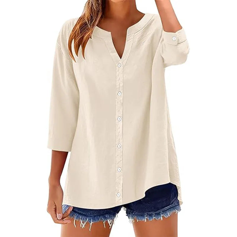 Women's Casual Blouses Business Long Sleeve Shirts