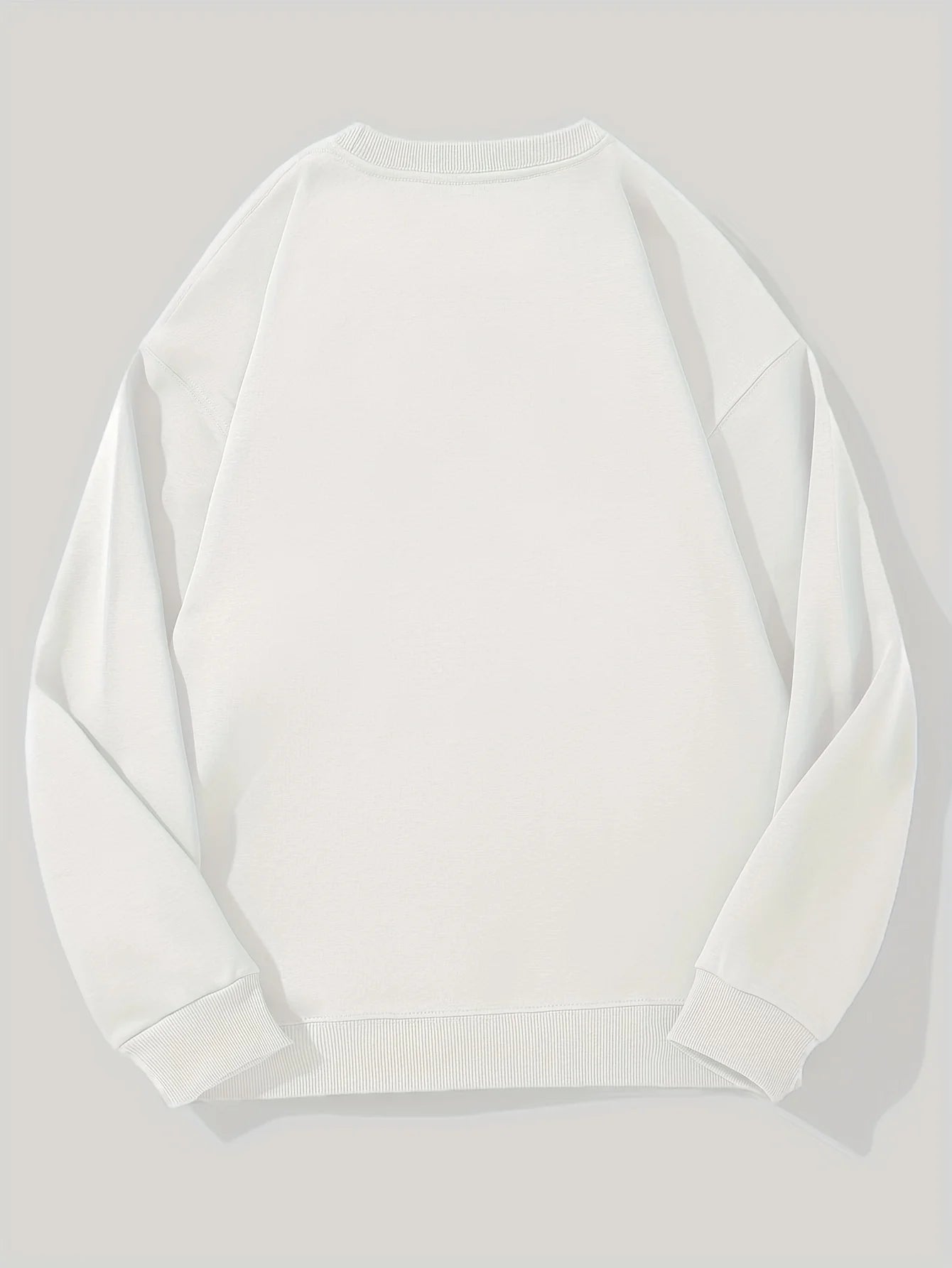 Men's Gothic Ram Head Horns Graphic Sweatshirt Pullover Dark Navy Blue with White Ram Skull Statement Gothic Style Sweater