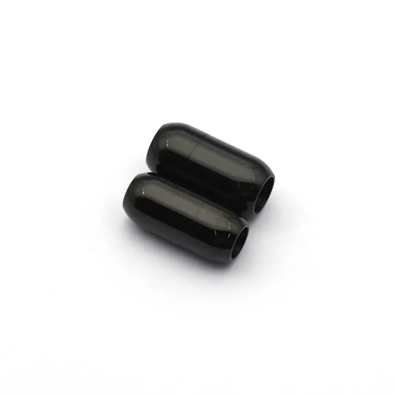 5Pcs/Lot Stainless Steel Magnetic Clasps End Hole 5mm 6mm 8mm for Leather Cord Buckle Bracelet DIY Connectors Jewelry Making