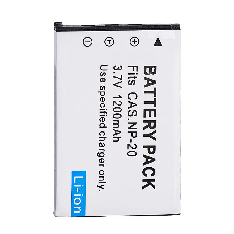 1200mAh CNP20 Battery for Casio NP-20 EX-Z70 Z75 S500 S720 S880 Z60 S2 S3 Camera Batteries