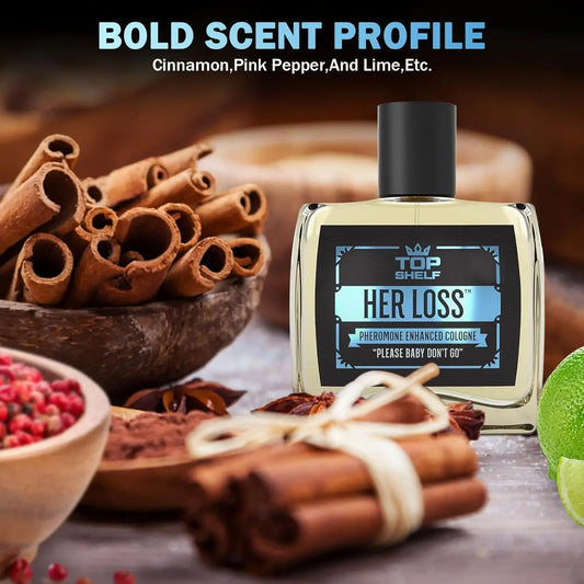 Her Loss Cologne for Men (𝐏𝐡𝐞𝐫𝐨𝐦𝐨𝐧𝐞 𝐄𝐧𝐡𝐚𝐧𝐜𝐞𝐝) - 50ml EDP Spray | Long Lasting