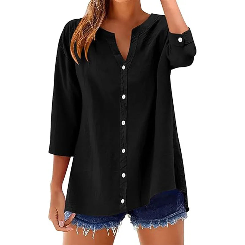 Women's Casual Blouses Business Long Sleeve Shirts