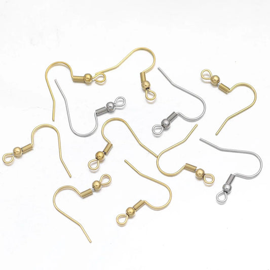 10-20Pcs 19x21mm Stainless Stee Earring Findings Earrings Clasps Hooks Fittings DIY Jewelry Crafts Making Hook Drop Earrings