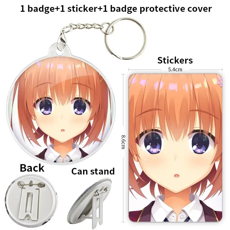 Cafe Stella and the Reapers Butterflies Game Anime Character Badge Brooch anchor Peripherals Pin Cartoon Jewelry