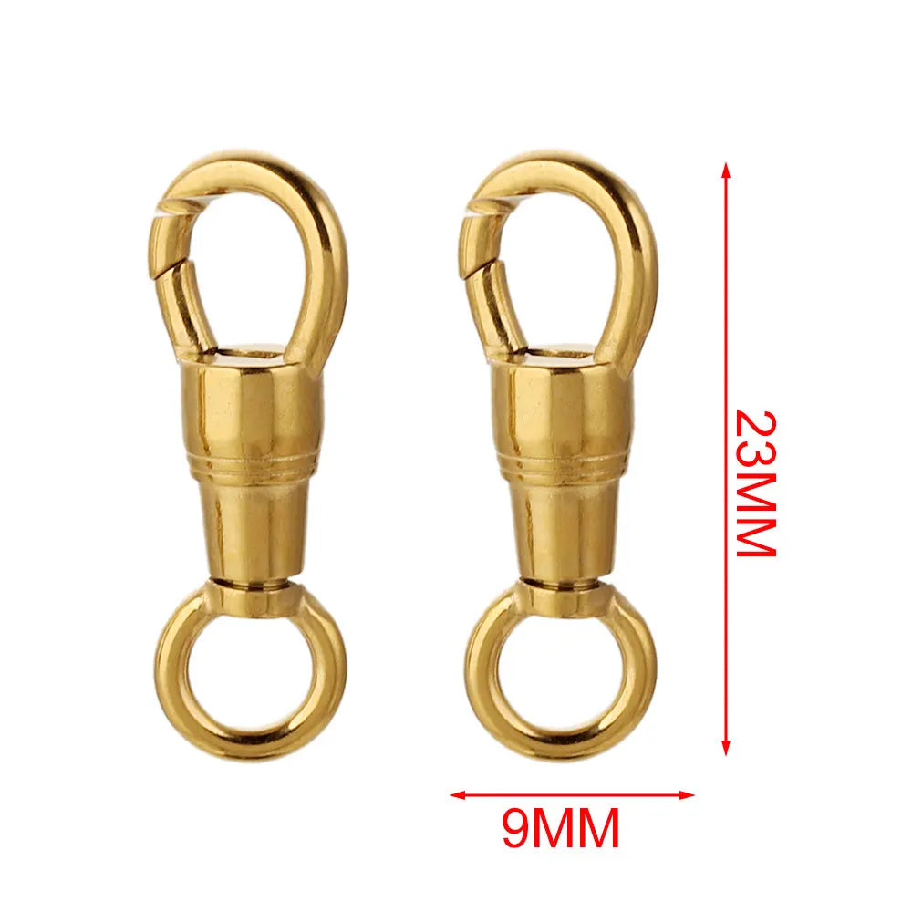 2pcs/lot Stainless Steel Bag Key Chain Hook Clasps Lobster Clasp Hooks Connectors for DIY Jewelry Making Supplies Accessories