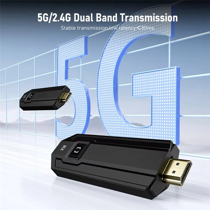 CABE--Compatible Wireless Transmitter And Receiver 1080P Meeting Transmitter Receiver For Laptop TV Projector Monitor Camera