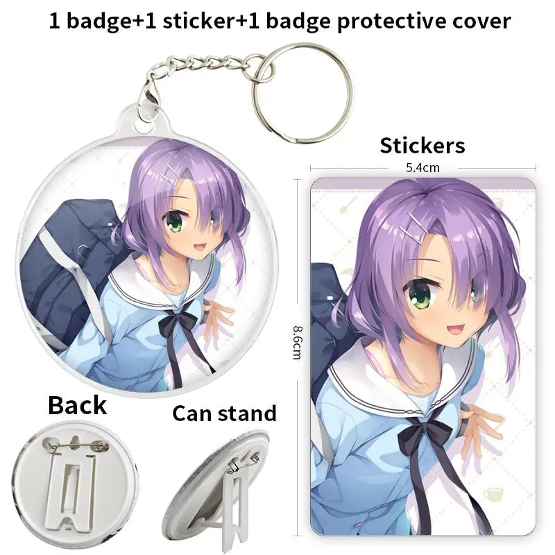 Cafe Stella and the Reapers Butterflies Game Anime Character Badge Brooch anchor Peripherals Pin Cartoon Jewelry