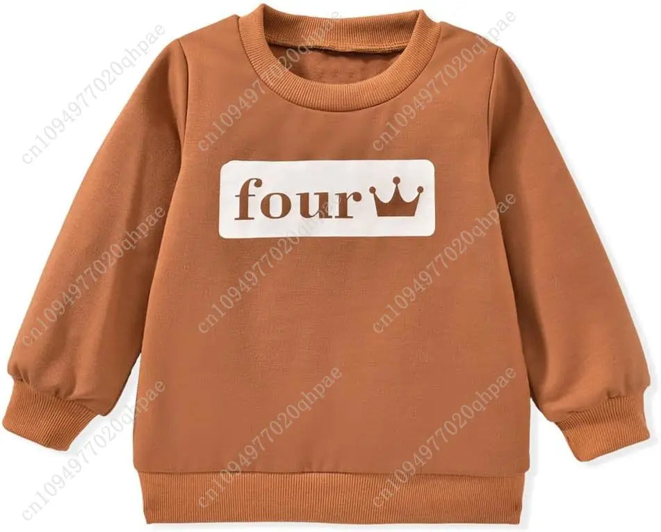 Toddler Boy Birthday Outfit Two/Three/Four/Five/Six Sweatshirt Shirts Birthday Gift