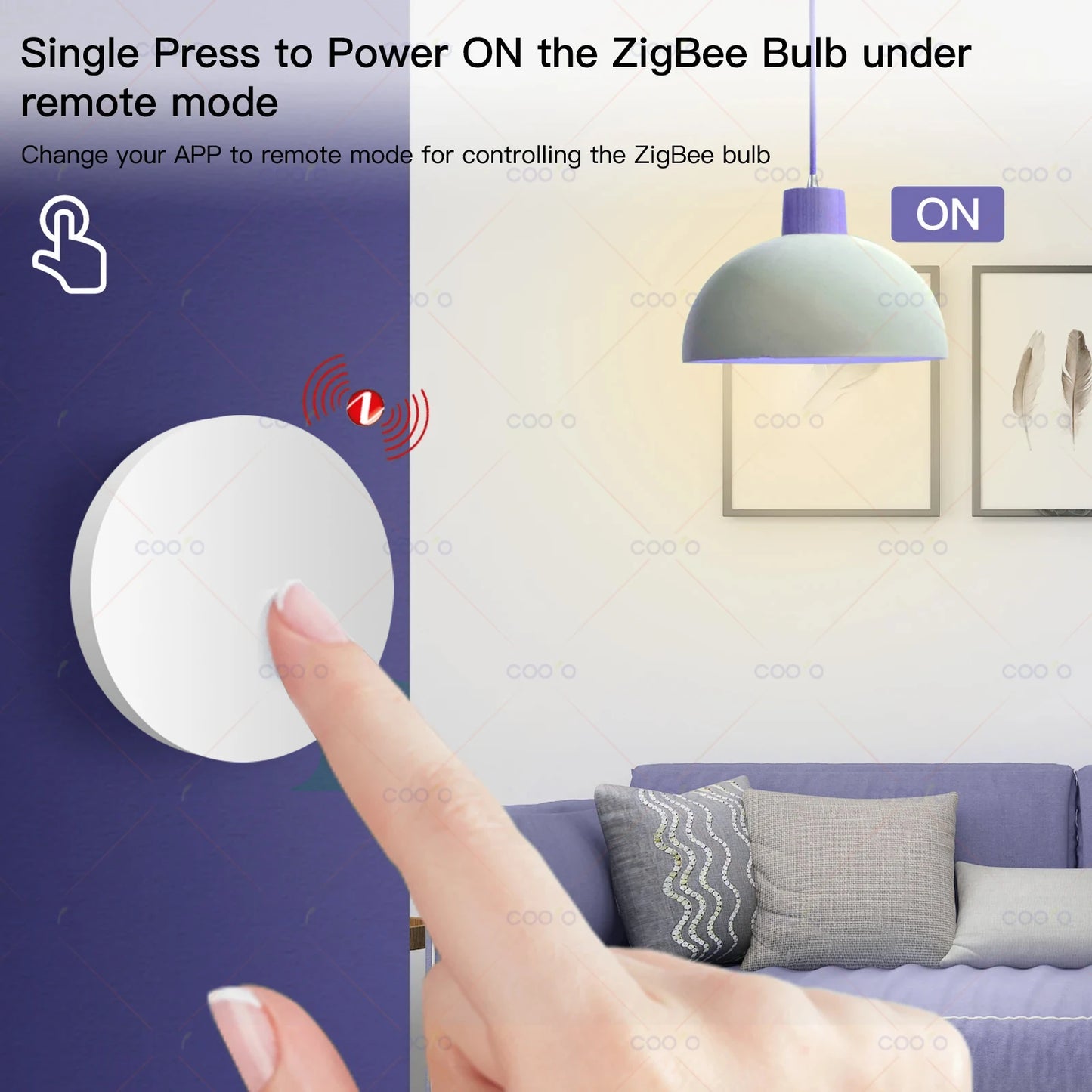 ZigBee Smart Push Button Wireless Switch Include Battery Ewelink App Remote Control Automation Scenario Switch work with Z2M
