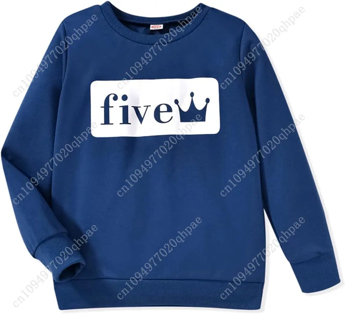 Toddler Boy Birthday Outfit Two/Three/Four/Five/Six Sweatshirt Shirts Birthday Gift