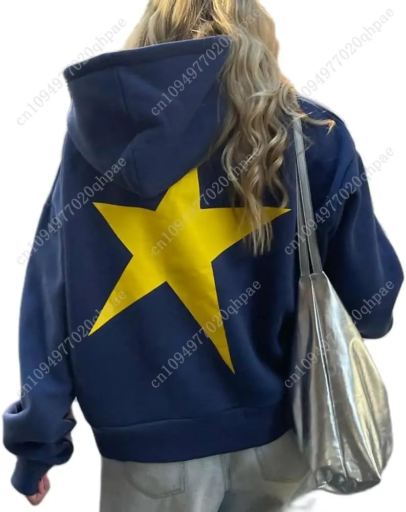 Cute Hoodies for Teen Girls Women Y2k Floral Graphic Oversized Sweatshirt Long Sleeve Aesthetic Preppy Clothes