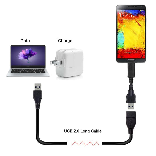 USB 2.0 Extension Cable Male To Female Wire Charging Data Cord for PC Desktop Laptop Printer Mouse Keyboard Mobile Hard Disk