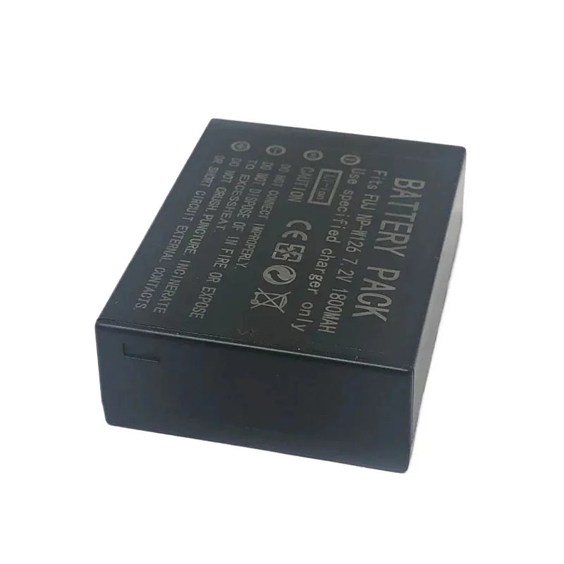 NP-W126 7.2V 1800mAh Camera Battery+Charger For Fujifilm XPro 1 2 3 XA1 XT1 XT2 XT3 HS33 HS50 XT20 XT30 XS10 XT100 XT200 XA5 XA7