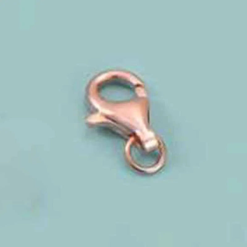 2pcs Genuine Real Pure Solid 925 Sterling Silver Lobster Buckle Clasps Claw Gold Buckles Connector Jewelry Making Findings