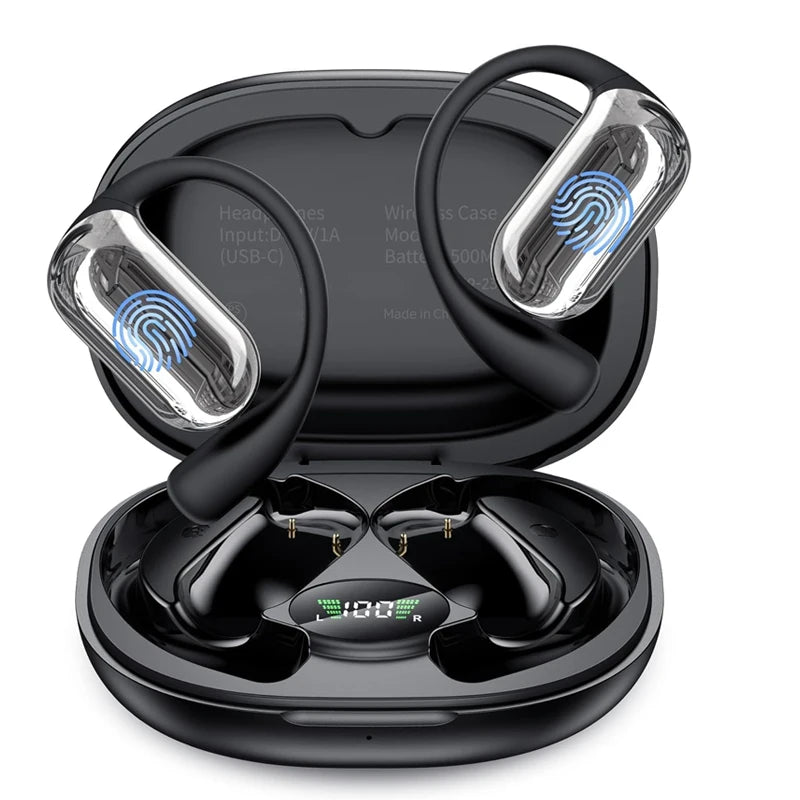 UYUXIO Ai Translation Earbuds Real Time Translator Headphones 144 Languages Open Ear Translating Wireless Earphones for Travel