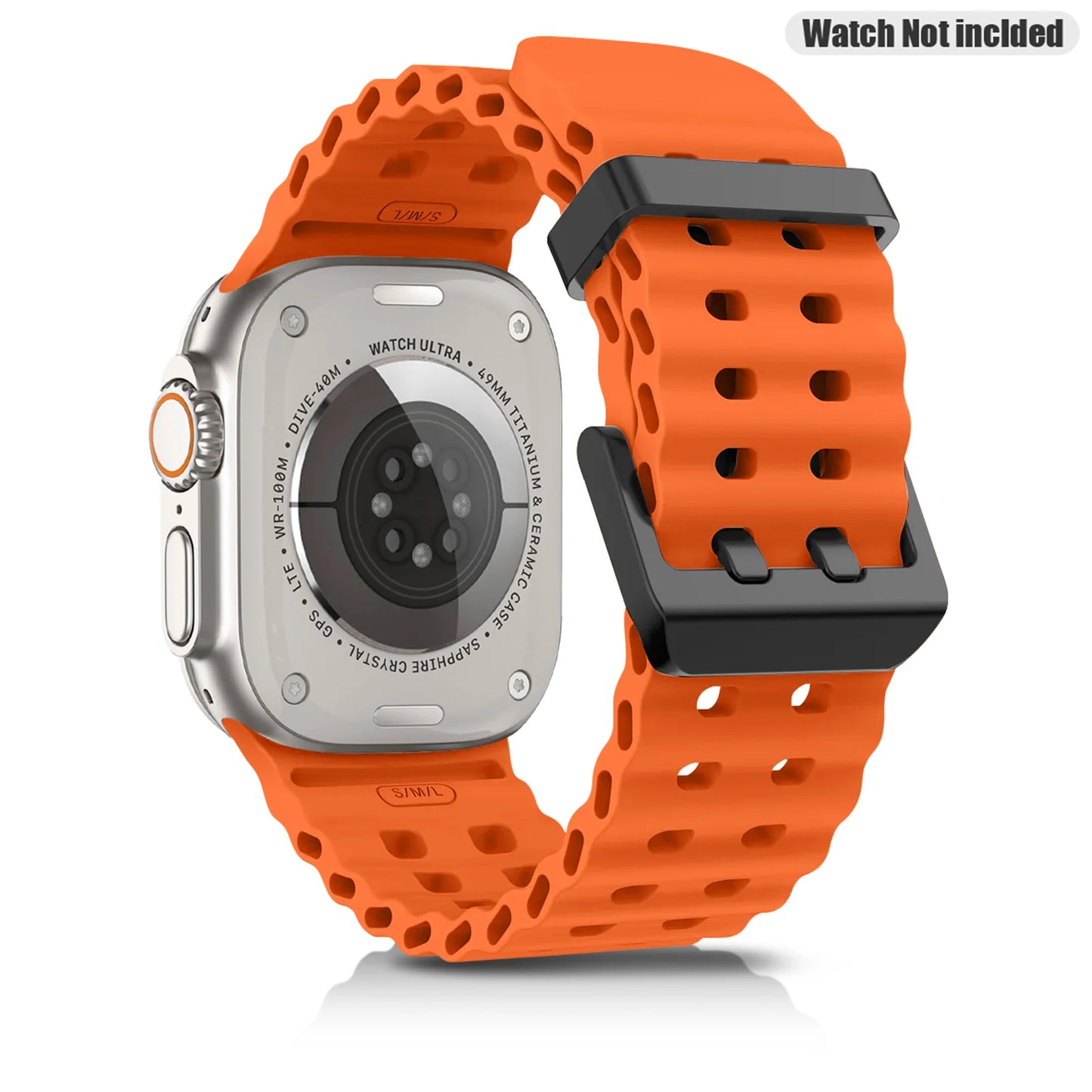 Sports Silicone Watch Strap For Apple Watch Ultra 2 49mm 46mm 45mm 44mm Watchband For iWatch Series 10 9 8 7 se Band Bracelet ﻿