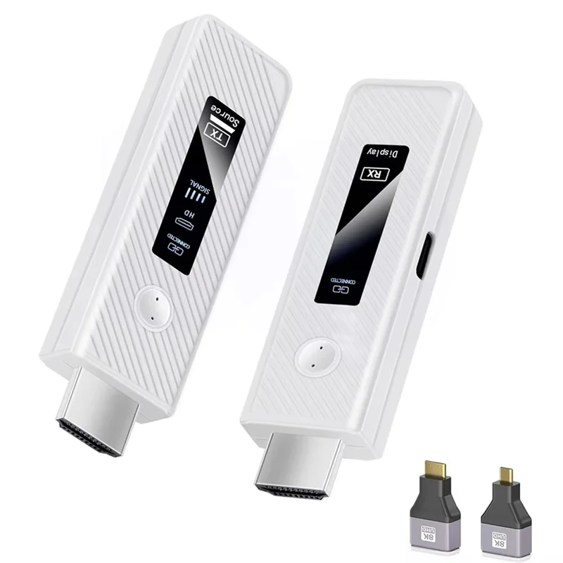 ABAC-Wireless -Compatible Transmitter And Receiver LED Display 1080P HD Extender 50M For PC Monitor Projector TV