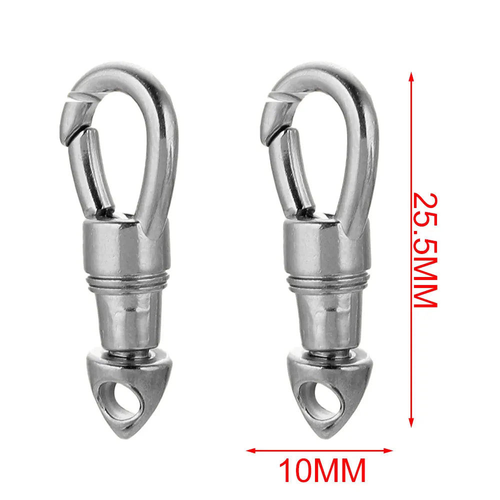 2pcs/lot Stainless Steel Bag Key Chain Hook Clasps Lobster Clasp Hooks Connectors for DIY Jewelry Making Supplies Accessories