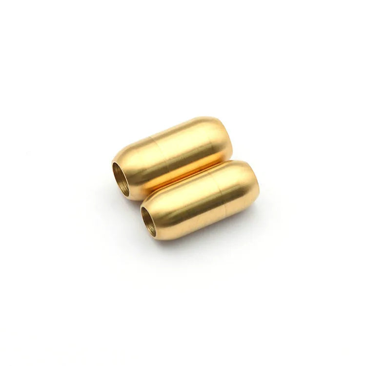 5Pcs/Lot Stainless Steel Magnetic Clasps End Hole 5mm 6mm 8mm for Leather Cord Buckle Bracelet DIY Connectors Jewelry Making