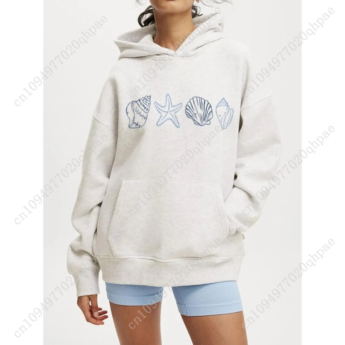 Cute Hoodies for Teen Girls Women Y2k Floral Graphic Oversized Sweatshirt Long Sleeve Aesthetic Preppy Clothes