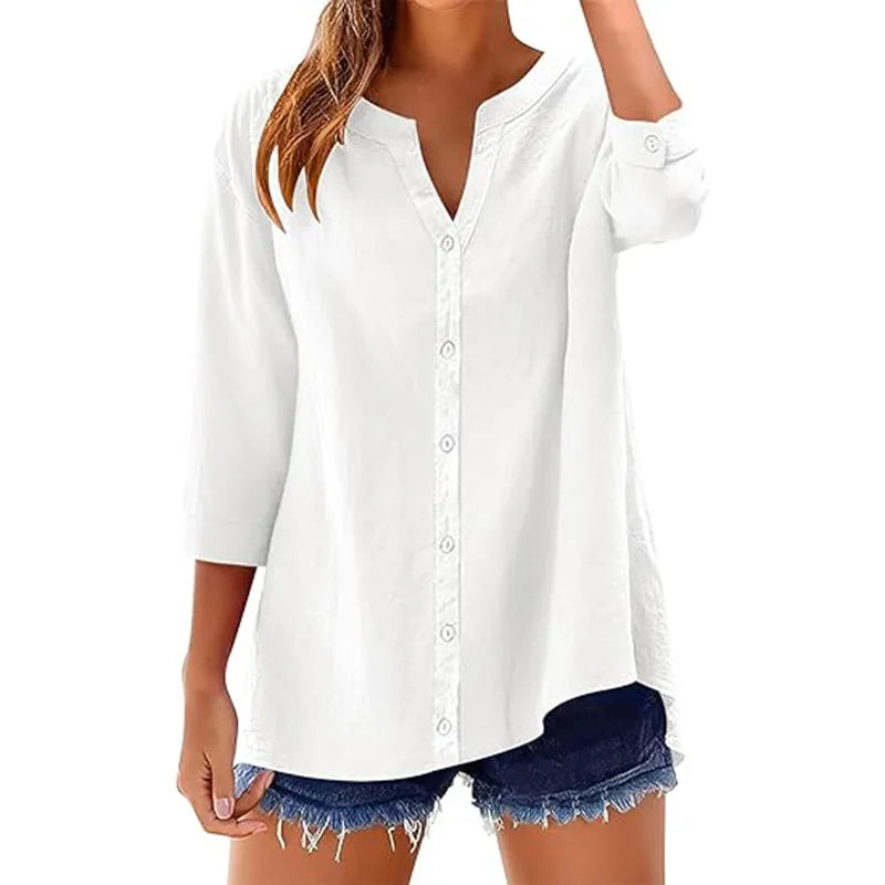 Women's Casual Blouses Business Long Sleeve Shirts