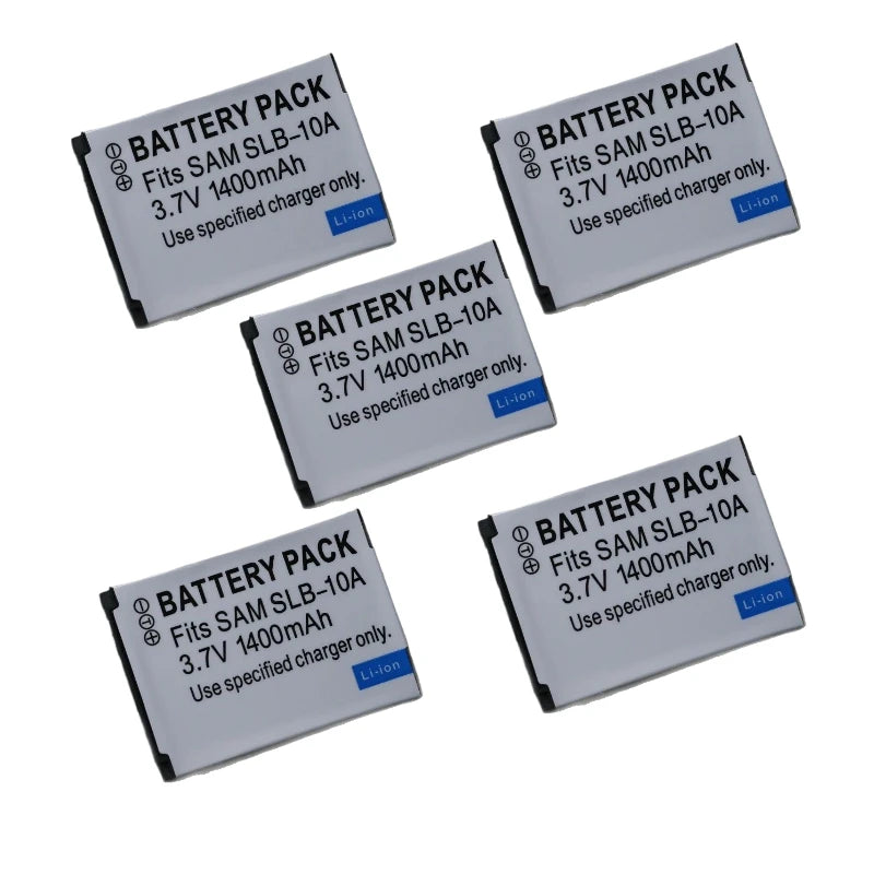 SLB-10A SLB10A 3.7V 1400mAh Camera Battery for Samsung SL102 SL202 SL420 SL620 SL820 HZ10W HZ15W ES55 L100 L110 L200 L210 L310W