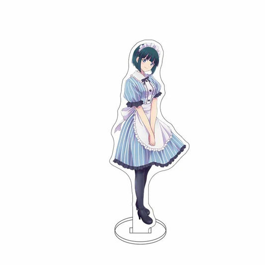 15CM Anime Megami no Cafe Terrace Acrylic Keychain Model Cosplay Charm Characters Ornament Accessories Goods Collection Gifts