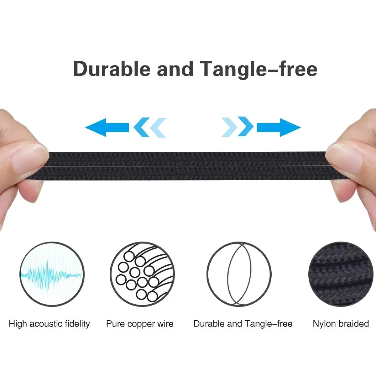 Replacement Cable Extension Cord For JBL Tune 600BTNC DUET NC BT 700BT 710BT 720BT 750BTNC 770NC Headphones