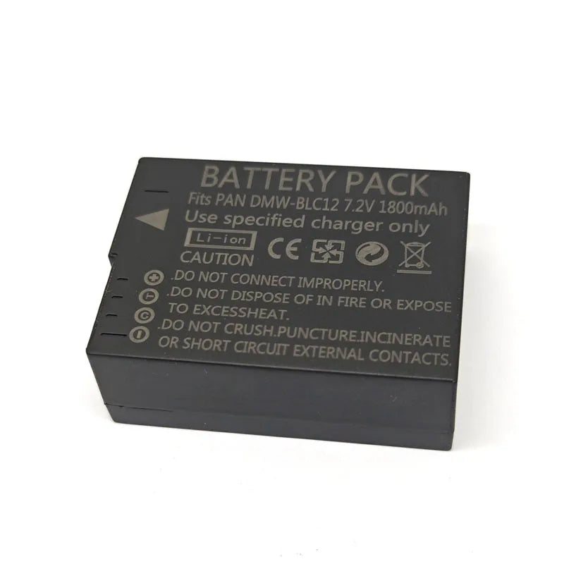 DMW-BLC12 BLC12E Camera Battery for Panasonic DMC-GH2S FZ3 G95 G85 G80 G5 G6 G7 GX8 FZ200 FZ300 FZ2500 FZ1000 GH2S  DMC-FZ300