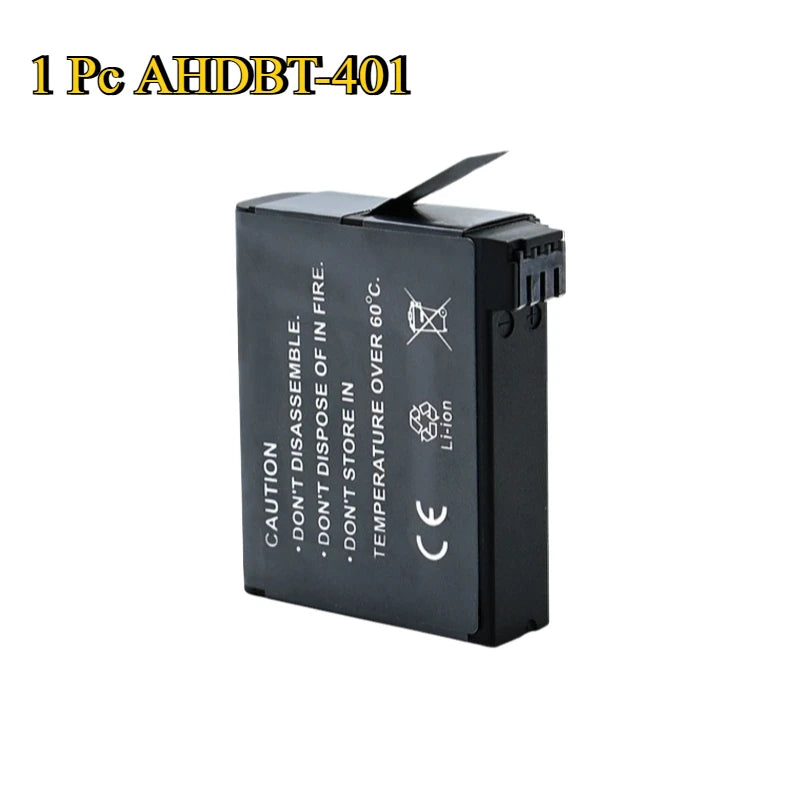 New Replacement Battery AHDBT-401 For Gopro Hero 4+ LED 2-Port USB Charger For GoPro Hero4 HERO4 Camera