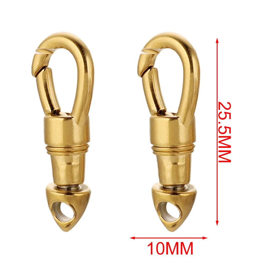 2pcs/lot Stainless Steel Bag Key Chain Hook Clasps Lobster Clasp Hooks Connectors for DIY Jewelry Making Supplies Accessories