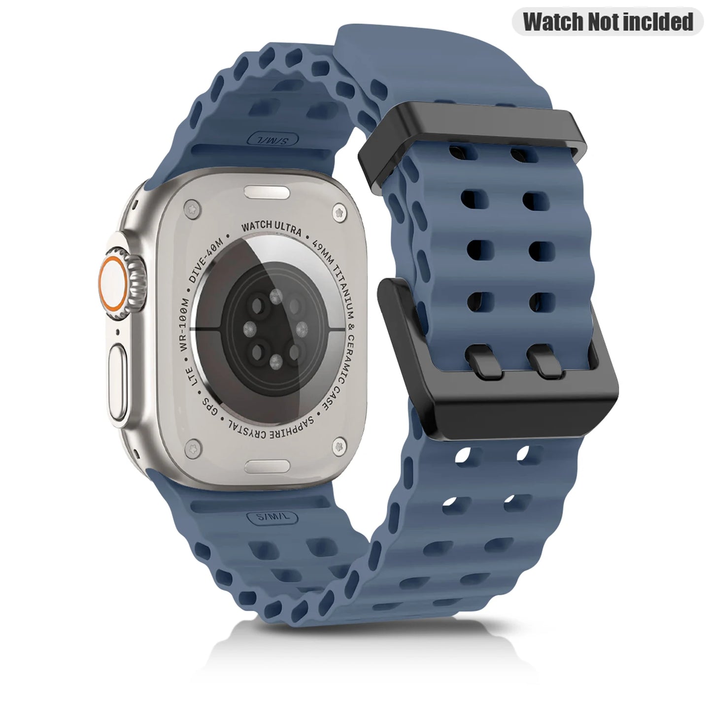 Sports Silicone Watch Strap For Apple Watch Ultra 2 49mm 46mm 45mm 44mm Watchband For iWatch Series 10 9 8 7 se Band Bracelet ﻿