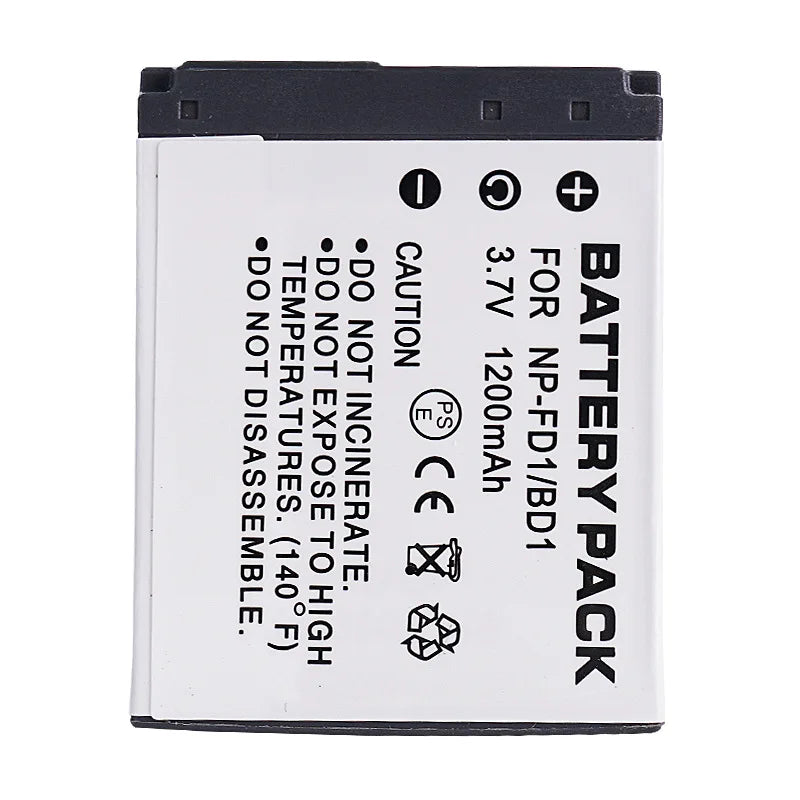 NP-BD1 NP-FD1 Replacement Camera Battery 3.7V 1200mAh for Sony DSC-G3 T200 T700 T900 T75 T77 T90 T70 DSC-T500 DSC-T300 DSC-T200