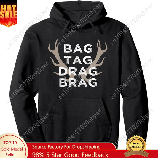 Hunting Hoodie Deer Bow Hunter Sweatshirt Gift Men Teens Pullover Hoodie