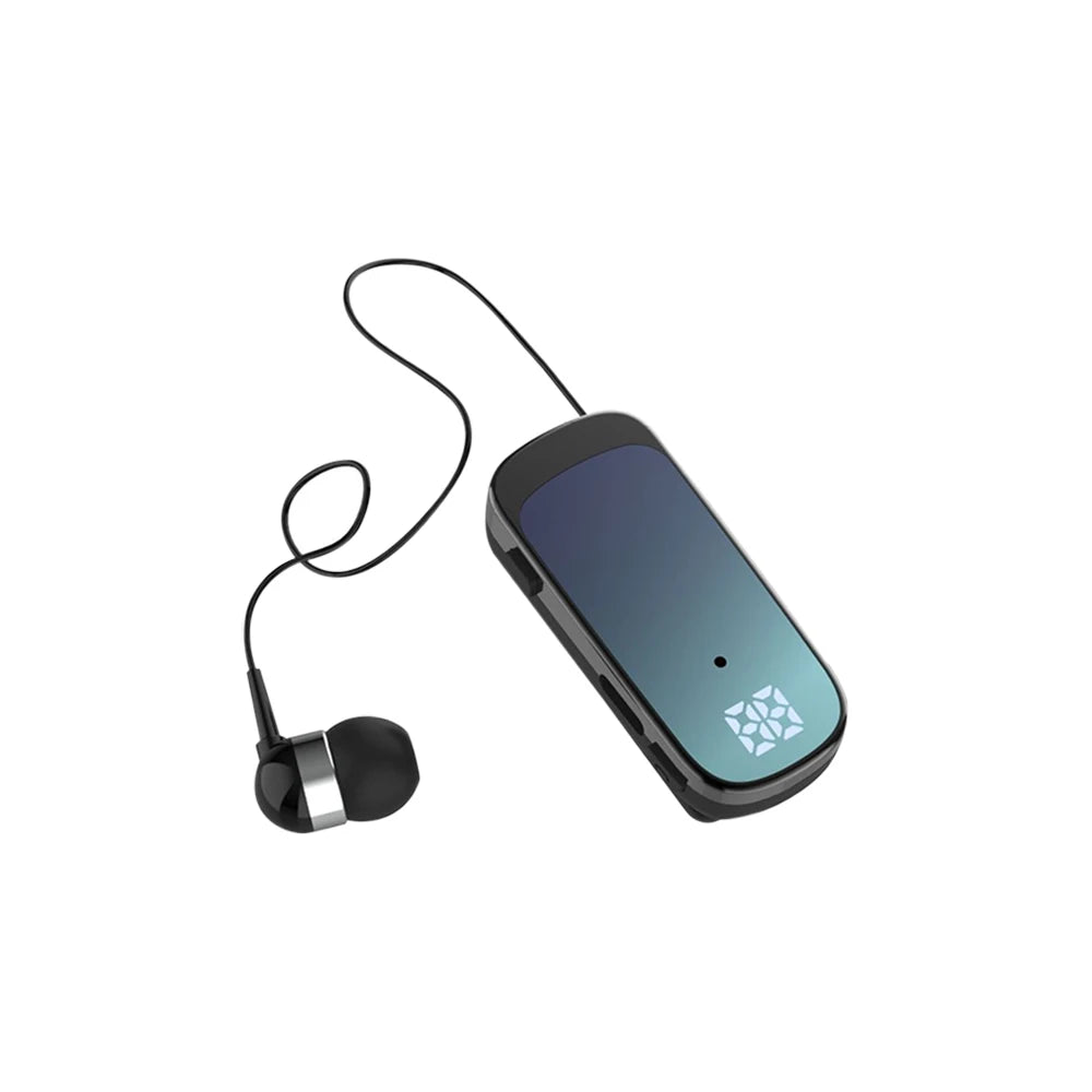 K65 Fashion Bluetooth Headset Business Retractable Lavalier Type Earphone Single Ear Hands Free with Wire Super Long Standby