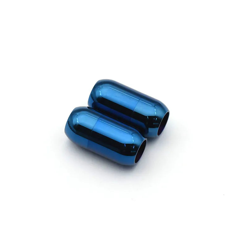 5Pcs/Lot Stainless Steel Magnetic Clasps End Hole 5mm 6mm 8mm for Leather Cord Buckle Bracelet DIY Connectors Jewelry Making