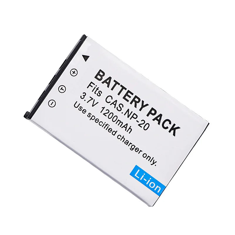 1200mAh CNP20 Battery for Casio NP-20 EX-Z70 Z75 S500 S720 S880 Z60 S2 S3 Camera Batteries