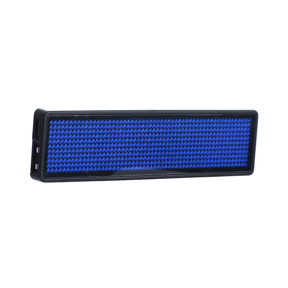 Rechargeable Bluetooth Digital LED Badge Insignia DIY Programmable Scrolling Message Board Mini LED Display LED Name Tag