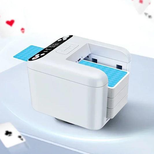 12 people 360° Rotating Automatic Cards Dealer,Electric Card Dealer Dealing Playing Cards Distribution Machine with 4pcs Buttons