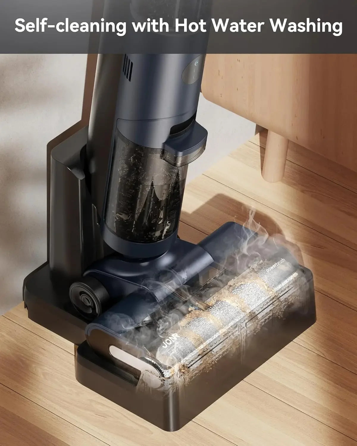 ED12 PRO Cordless Wet Dry Vacuum Cleaner, Vacuum Mop All-in-One with Hot Air Drying Self-cleaning,