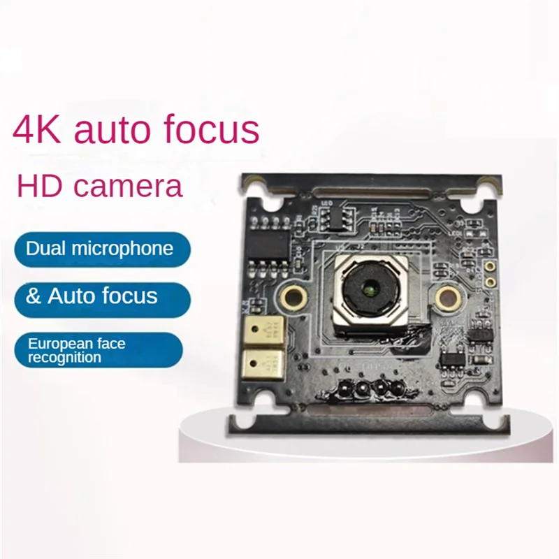 B04C-4K HD Autofocus USB Camera Module 3840X2160 30FPS IMX258 Sensor 79° 66.4° 53.1° Built-In Microphone Auto Focus Lens