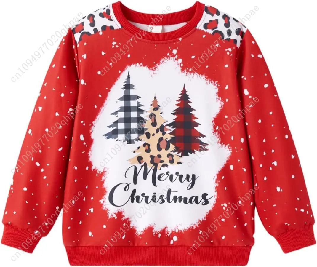 PATPAT Girls Sweatshirts Size 5-14 Years Graphic Pullover Long Sleeve Crewneck Shirt Cute Cartoon Casual Clothes for Girls