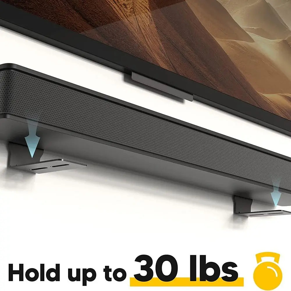 Sound Bar Mounts Wall Brackets - Easy to Install Anti-Drop Wall Shelf Holder, Universal Soundbar Speaker Mounting Bracket