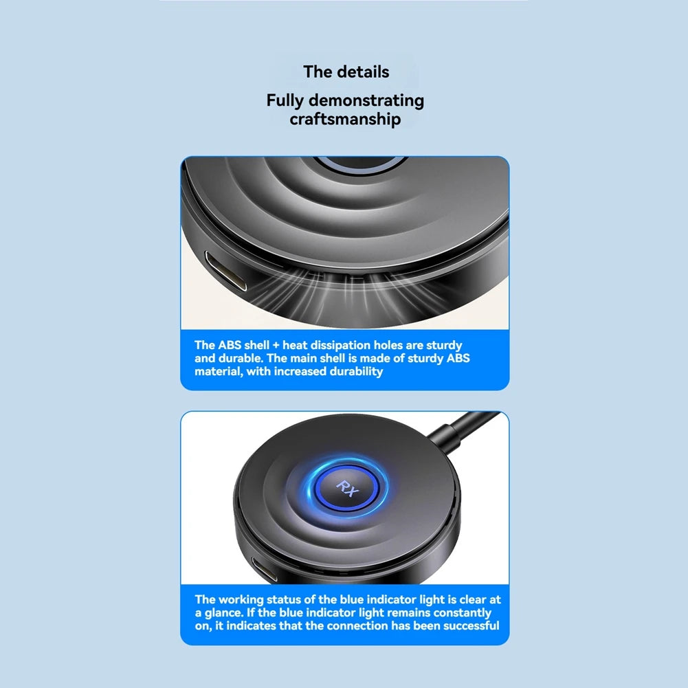 ELECT--Compatible Wireless Extender 1080P 50M 5G Audio Video Transmitter Receiver Screen Sharing Switch