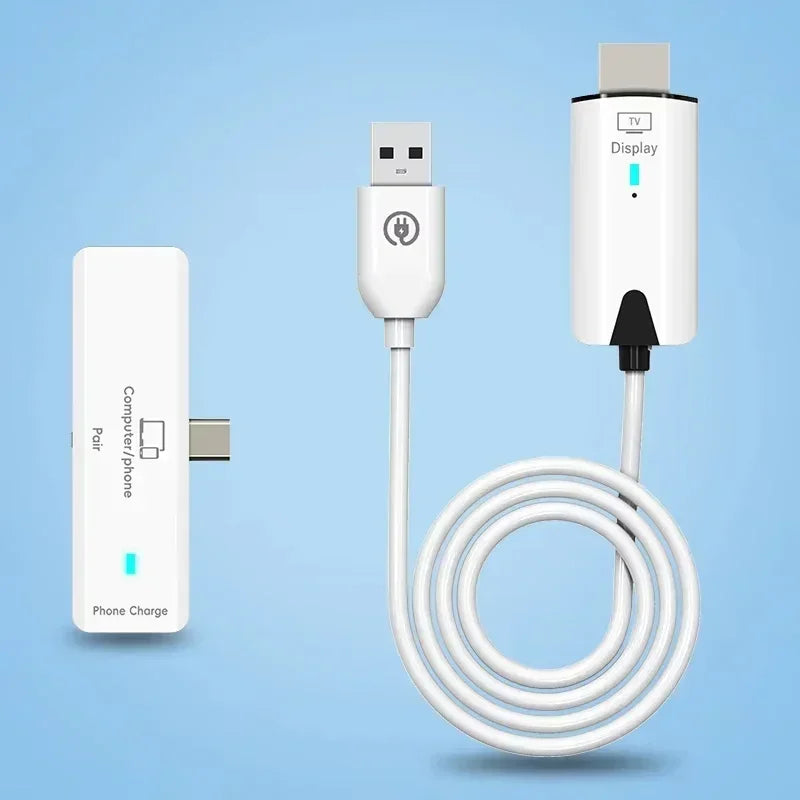 30M HDMI-Compatible Wireless Video Transmitter and Receiver Extender Display Adapter Cable Screen Mirror for Camera PC To TV