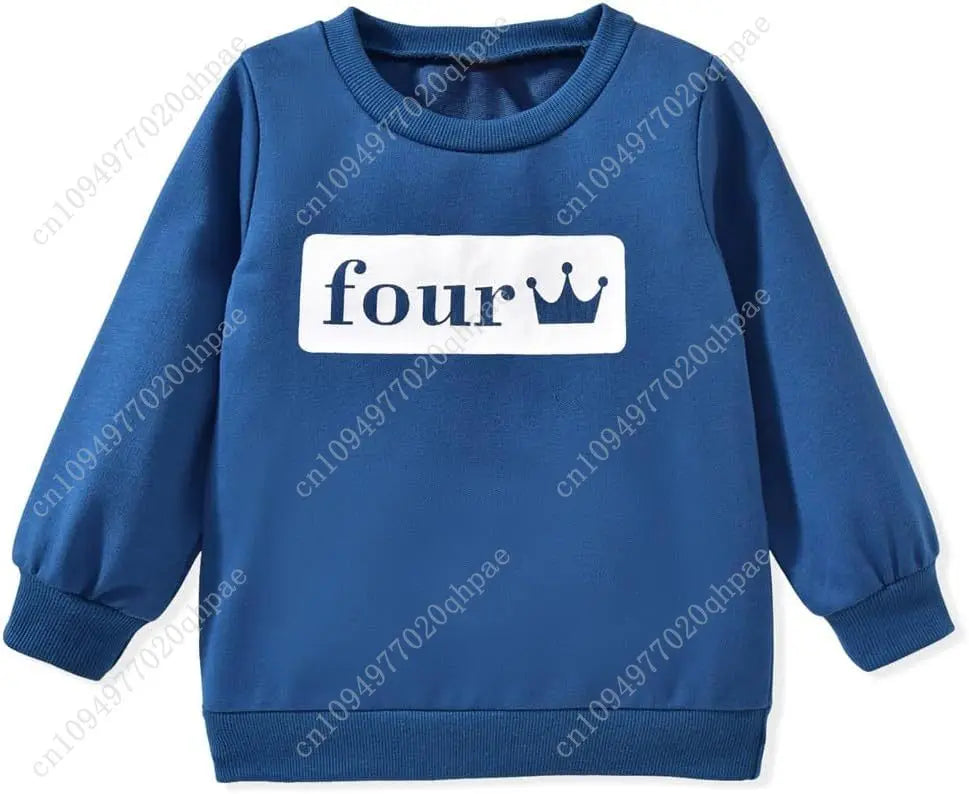 Toddler Boy Birthday Outfit Two/Three/Four/Five/Six Sweatshirt Shirts Birthday Gift