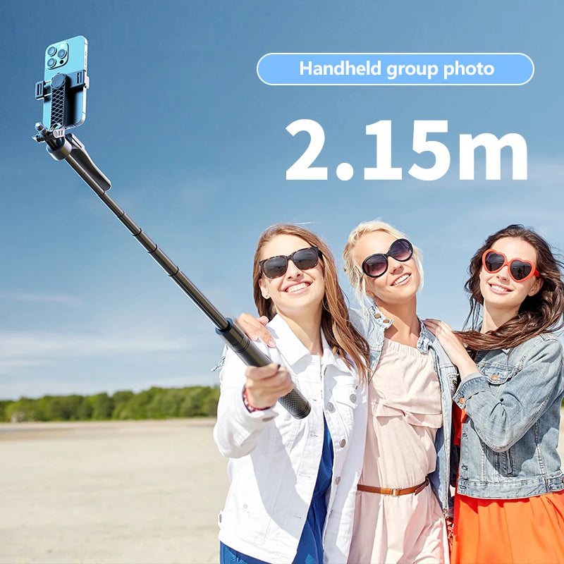New 2.15M 360 ° rotation Handheld gimbal for cellphone camera with Bluetooth shutter,Wireless Selfie Stick Phone Holder