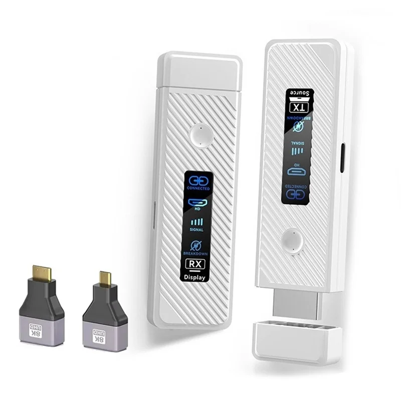 ABAC-Wireless -Compatible Transmitter And Receiver LED Display 1080P HD Extender 50M For PC Monitor Projector TV